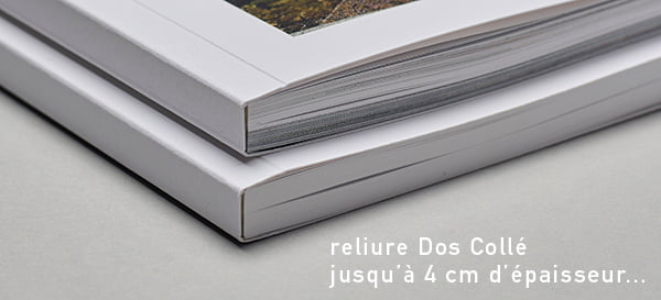 reliure dos collé pour livre photo